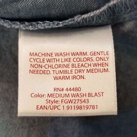 Faded Glory 3X Dress 100% Cotton Chambray Sleeveless Embroidered Floral Boho - Picture 7 of 8